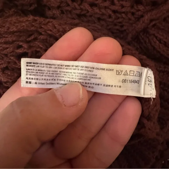 Zara Checkerboard Cropped Cardigan | Size Small | Maroon & Mustard - Picture 4 of 13